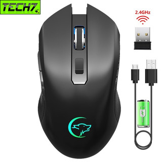 Chuột Không Dây Pin sạc Ghost Wolf G851 công thái học chống mỏi cổ tay Cho máy tính laptop