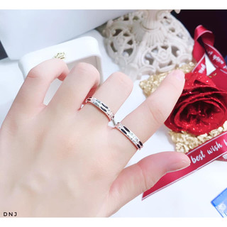 Nhẫn bạc ta kép,mẫu l.ô.ng v.o.i, mã n1201