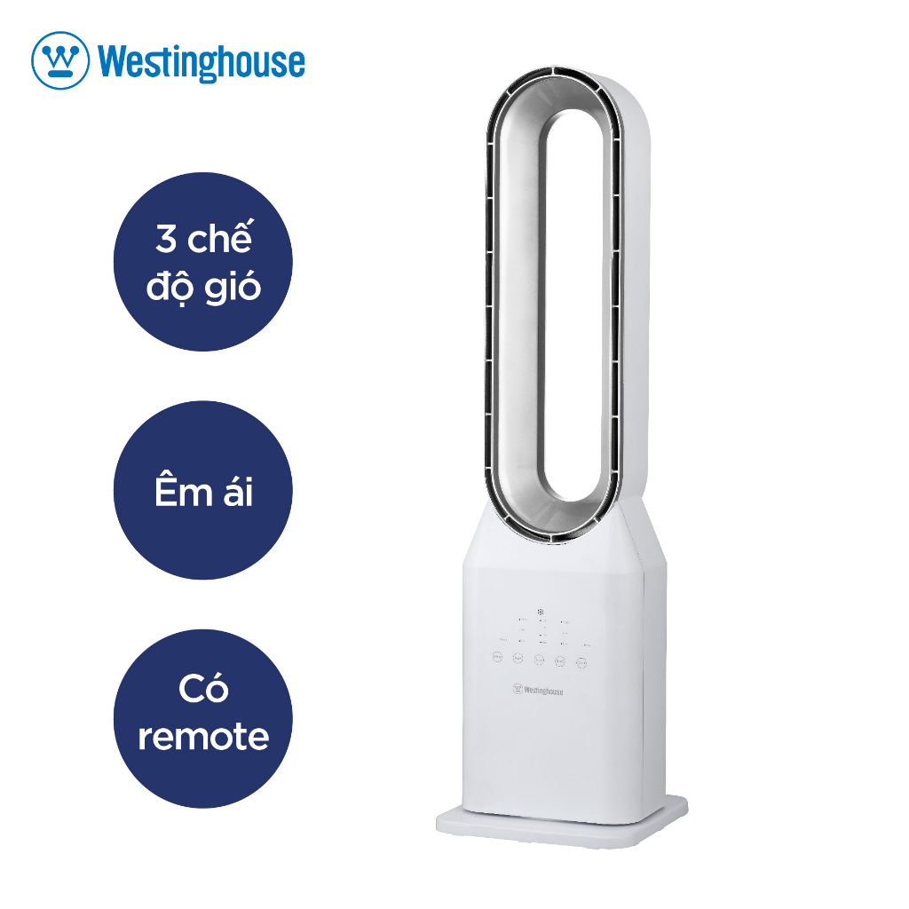 Quạt không cánh Westinghouse 90CM 55W Trắng (WSFBL04)