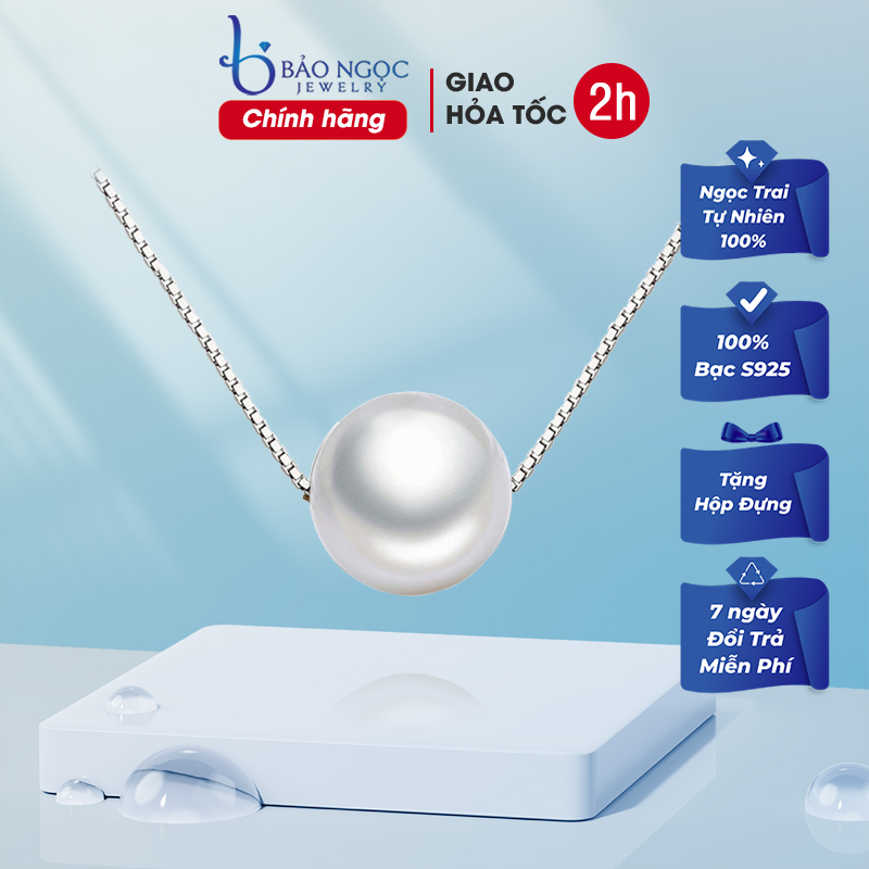Dây Chuyền Bạc Xi S925 Ngọc Trai Nhân Tạo Nhỏ Xinh Thiết Kế Đơn Giản XB-DB10 - Bảo Ngọc jewelry