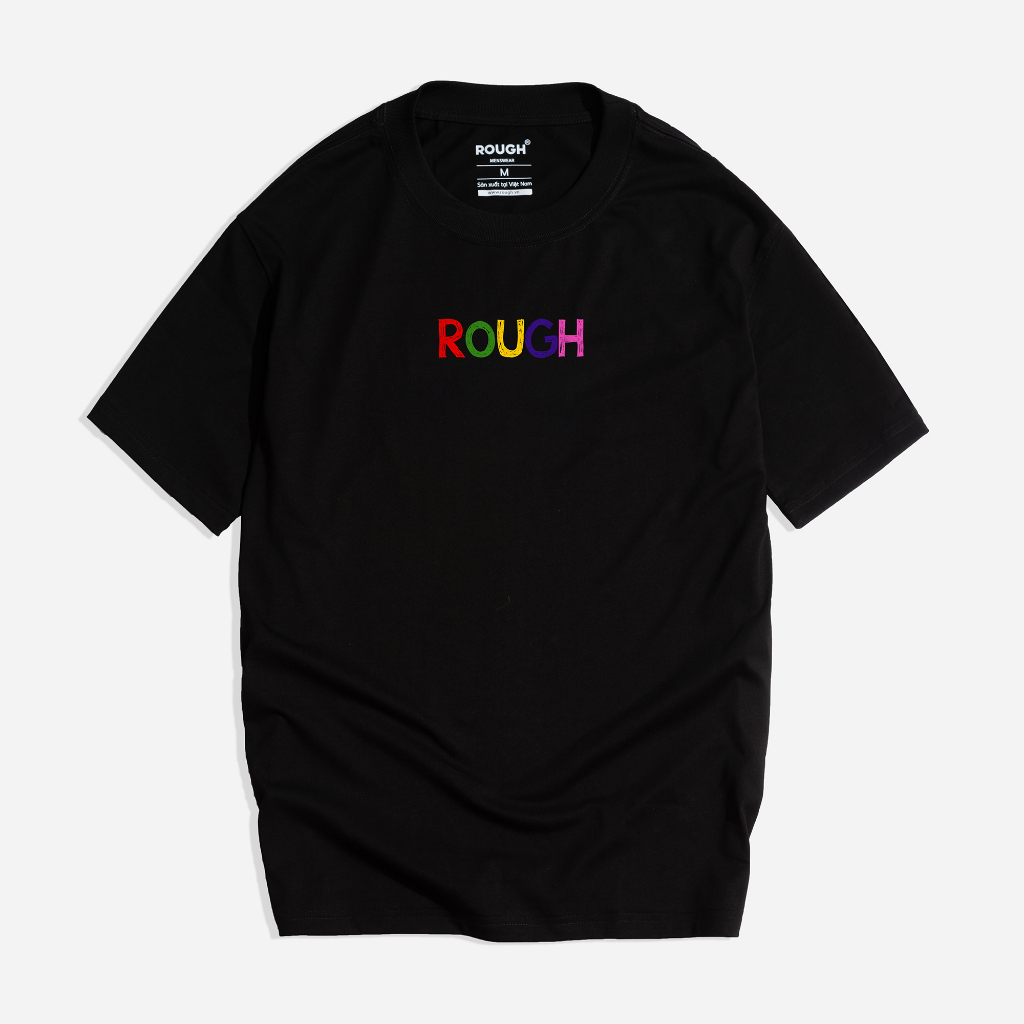 Áo Thun Rough Popular Logo Tee cotton 230gsm form rộng oversize