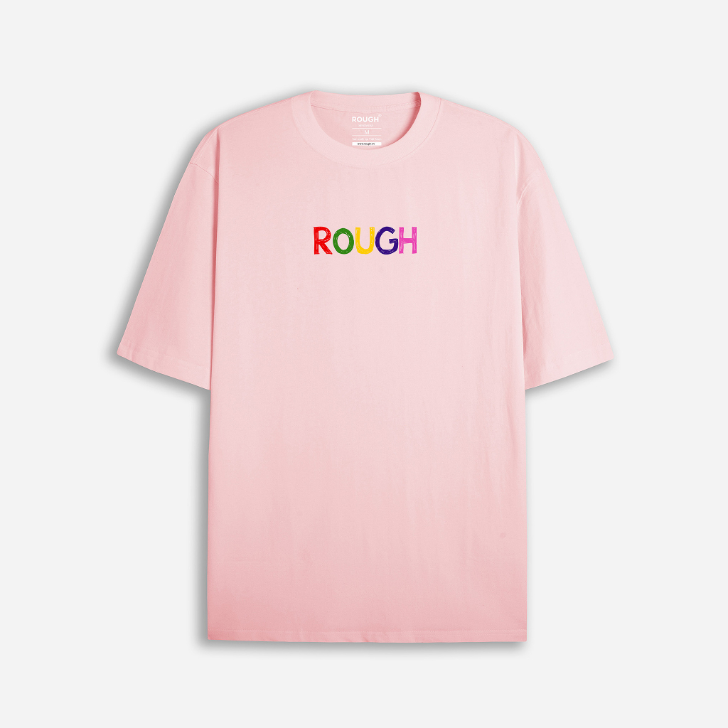 Áo Thun Rough Popular Logo Tee cotton 230gsm form rộng oversize