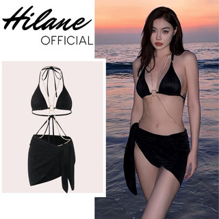 Bộ đồ bơi bikini ba mảnh hilane màu đen siêu sexy