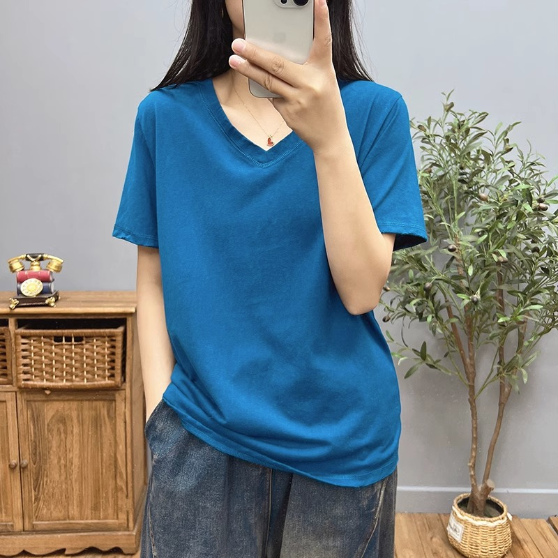 Áo cotton bigsize nữ 90kg_Áo thun co giãn thấm hút mồ hôi cực mát ACT