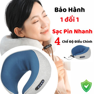 Gối massage chữ U memory foam,giảm đau mỏi cổ vai gáy,gối văn phòng,máy massage cổ