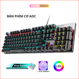 Bàn phím cơ AOC GK410 chuyên mọi tựa game với đèn led Rainbow - Hàng chính hãng AOC
