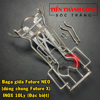 Baga giữa inox 10ly gắn cho dòng xe future neo /baga future neo inox 10ly