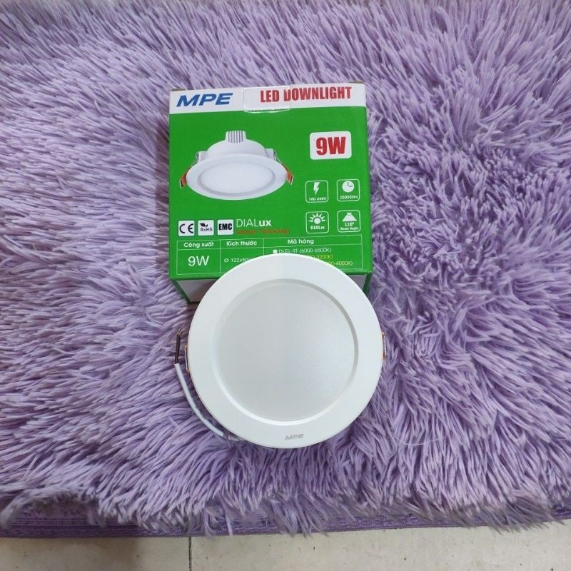 Đèn led âm trần MPE d100/122-9w,d125/147-9w