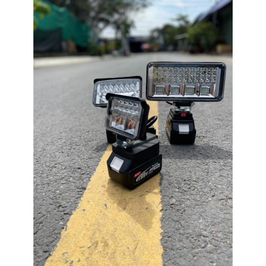 Đèn pha led dùng pin, công suất lớn, Đèn pin led chiếu xa dùng chân pin