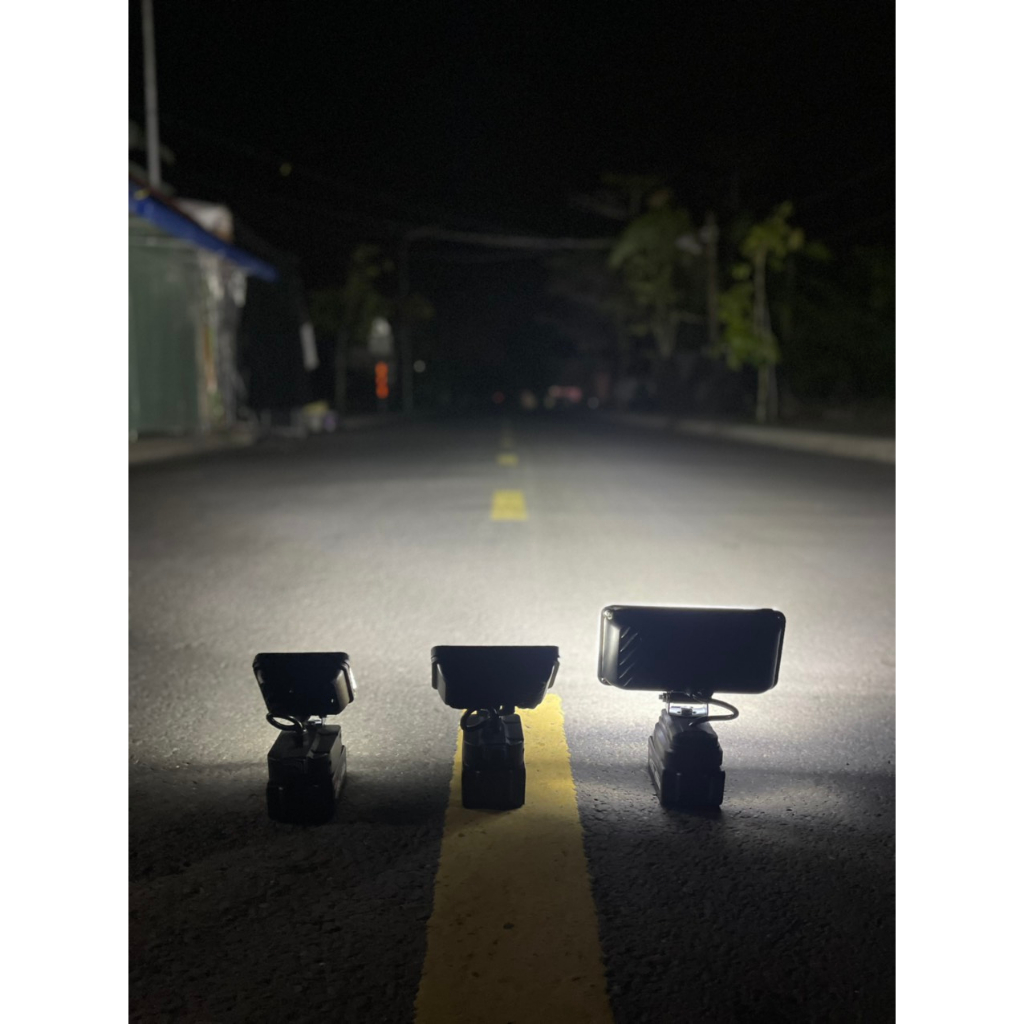 Đèn pha led dùng pin, công suất lớn, Đèn pin led chiếu xa dùng chân pin