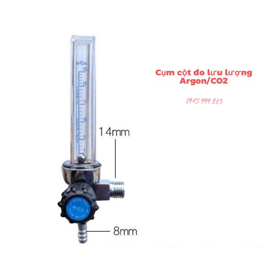 Cụm Cột Đo Lưu Lượng Khí Argon_Co2
