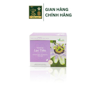 Trà lạc tiên vherbs - 2g x 16 gói - giảm căng thẳng, lo âu, mất ngủ