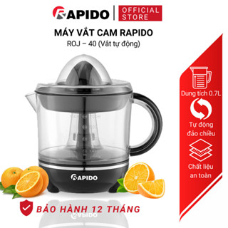  Máy vắt cam tự động đảo chiều Rapido vắt bằng điện công suất 40W dung tích 0.7L có lưới lọc hạt BH 12 tháng 