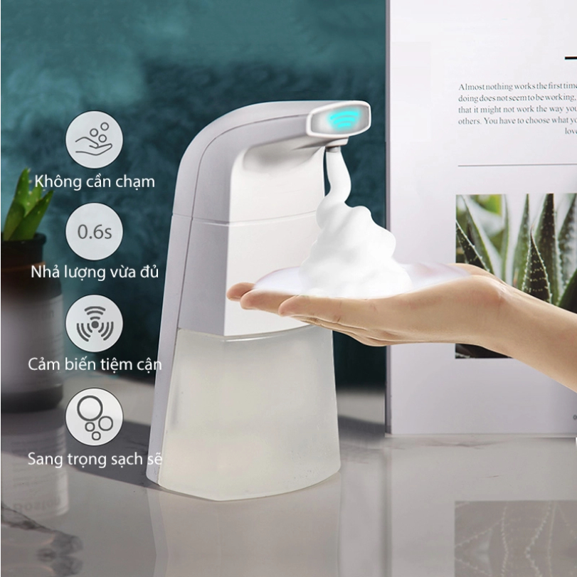 [FREESHIP] MÁY TẠO BỌT RỬA TAY TỰ ĐỘNG 350ml (12135, LM)