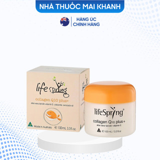 Kem nhau thai cừu LifeSpring Collagen Q10 Plus Giúp Mờ Thâm Nám 100ml của Úc