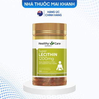 Mầm đậu nành Úc healthy care Superlecithin 100viên.