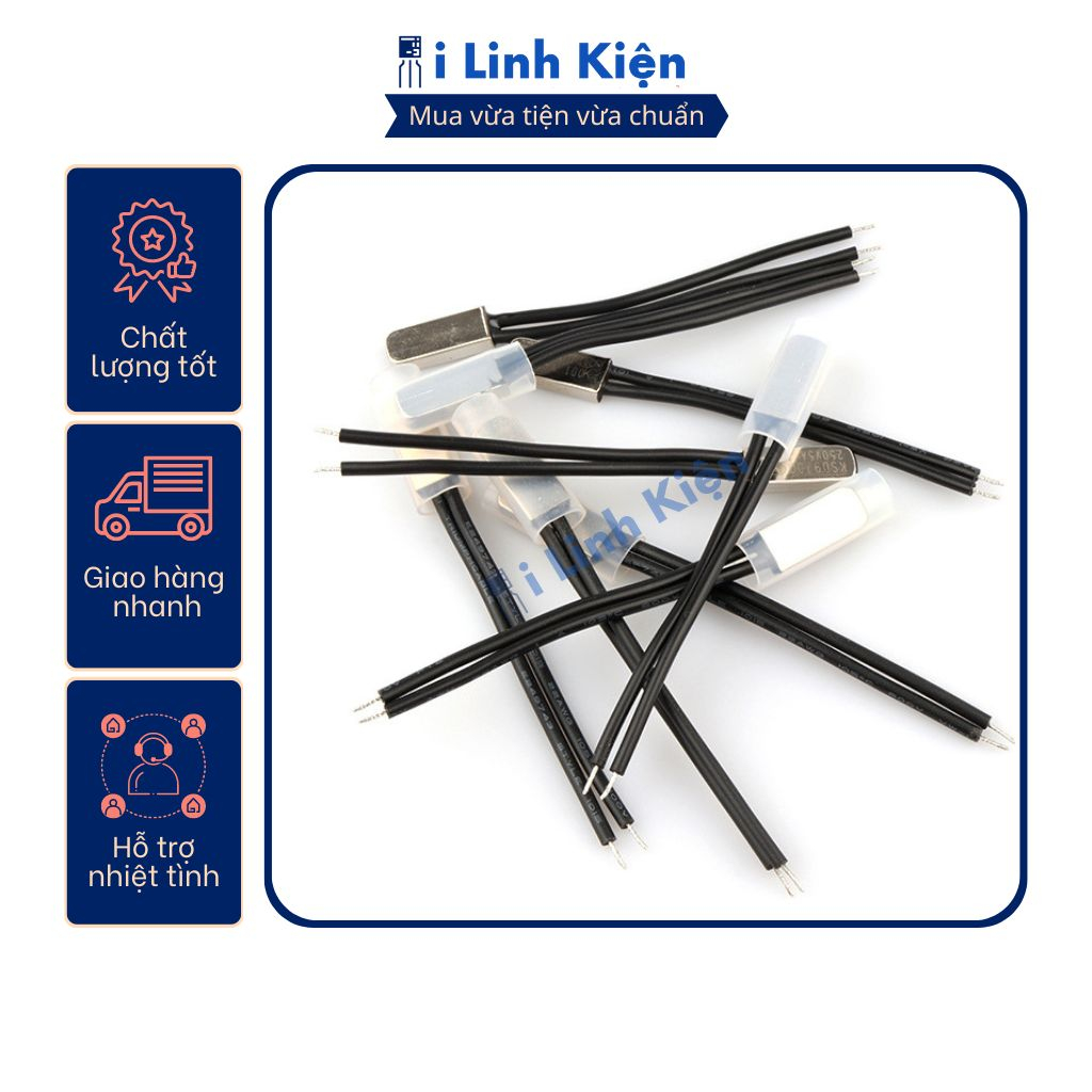 Relay nhiệt KSD9700 45 độ 5A 250V thường đóng