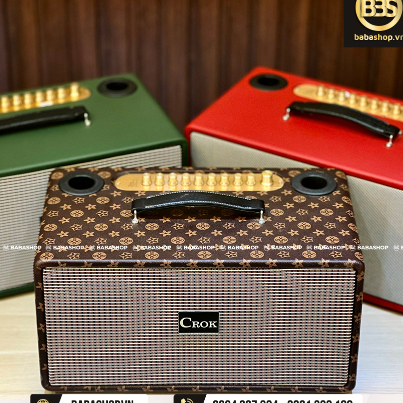 Loa Karaoke Xách Tay Crok C650S, Loa Công Suất Lớn Có Bassboost tăng Bass Cực Ấm + Kèm 2 Micro Hút Âm Hát Nhẹ