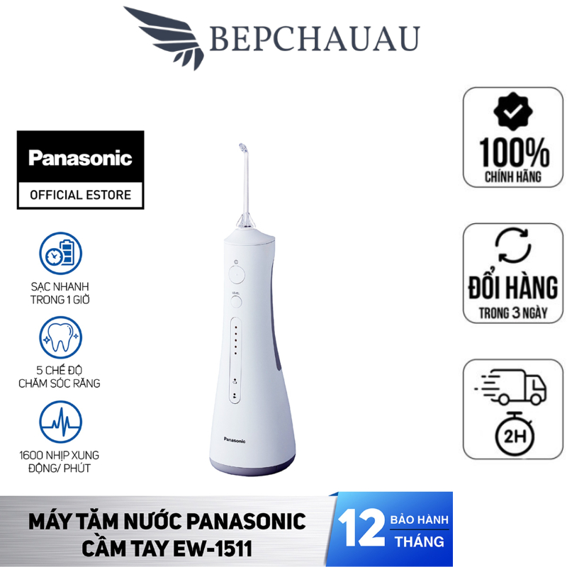Máy Tăm Nước PANASONIC EW1511 / EW1513/ EW-DJ54, Làm Sạch Bằng Sóng Ion Âm, Model 2023, Nhập Đức, BH 12 Tháng, Bepchauau