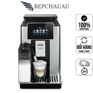 Máy pha cà phê tự động delonghi ecam 610.55.sb, máy pha cafe, cappuccino, espresso, made in eu, bh 12 tháng, bepchauau