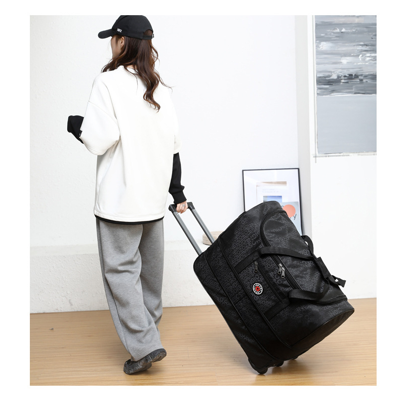 Túi Quai Xách Du Lịch Dạng Kéo Có Bánh Xe Dung Tích Lớn TRAVEL Wheel BAG ☘️AsiaMart88 ☘️