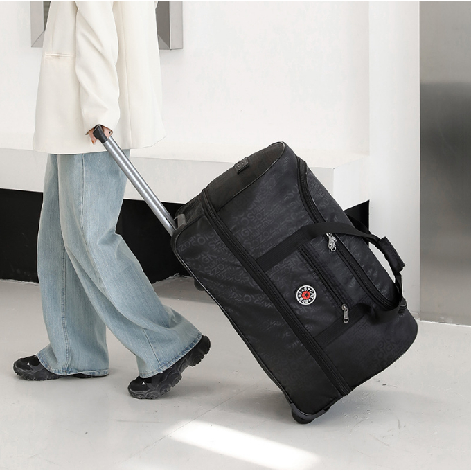 Túi Quai Xách Du Lịch Dạng Kéo Có Bánh Xe Dung Tích Lớn TRAVEL Wheel BAG ☘️AsiaMart88 ☘️