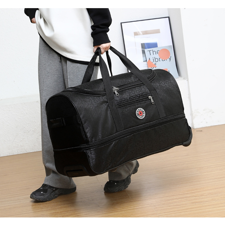 Túi Quai Xách Du Lịch Dạng Kéo Có Bánh Xe Dung Tích Lớn TRAVEL Wheel BAG ☘️AsiaMart88 ☘️