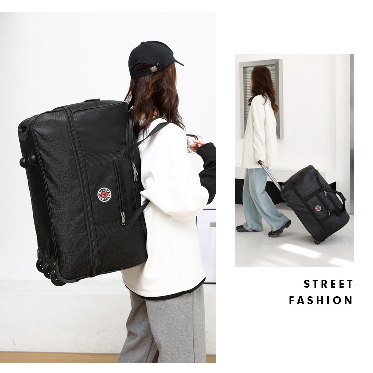 Túi Quai Xách Du Lịch Dạng Kéo Có Bánh Xe Dung Tích Lớn TRAVEL Wheel BAG ☘️AsiaMart88 ☘️