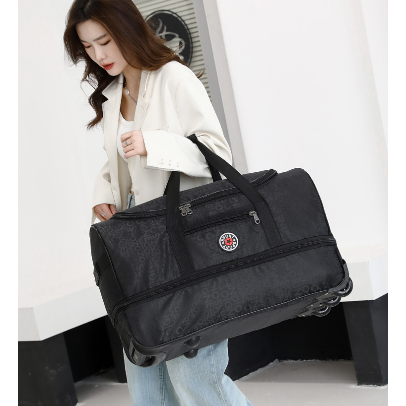 Túi Quai Xách Du Lịch Dạng Kéo Có Bánh Xe Dung Tích Lớn TRAVEL Wheel BAG ☘️AsiaMart88 ☘️