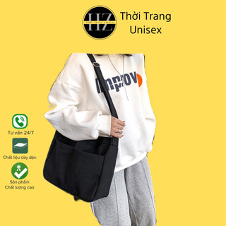 Túi đeo chéo cỡ lớn đựng vừa khổ A4  phong cách Hàn Quốc siêu đẹp cho học sinh,sinh viên