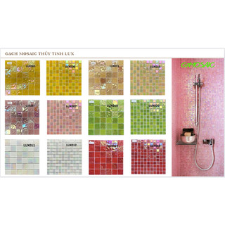 Gạch mosaic thủy tinh trang trí , bể bơi ốp tường điểm nhấn phòng khách, nhà tắm, bể bơi dùng ở khách sạn, sẵn kho