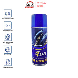 Dưỡng Nhựa đen, vỏ xe Zeus Tire & Trim Shine 400ml