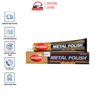 Kem đánh bóng kim loại Autosol Metal Polish 75ml đánh bóng ionx, hộp kim nhôm, lấy lại độ sáng bóng