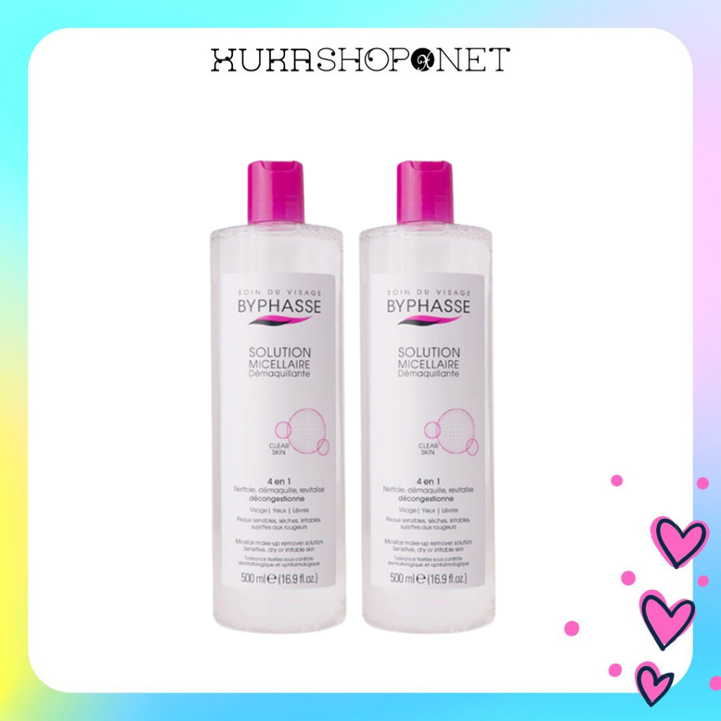 [Chính hãng] Nước Tẩy Trang cho mọi loại da Byphasse Solution Micellaire 500ml