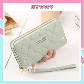 Ví dài nữ cầm tay nhiều ngăn 2 khóa kéo phong cách Hàn Quốc dễ thương tiện lợi HYTACO VDCT60