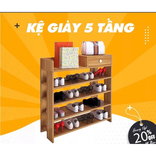 Kệ để giày 5 tầng, kệ để sách, gỗ mdf mẫu mới 2023