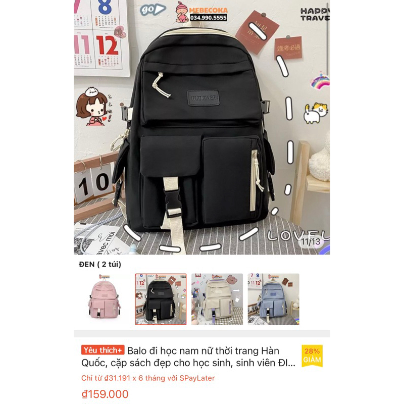 Pass Balo Mới 100% Y Hình