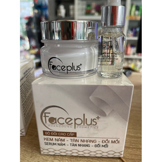 Bộ đôi cao cấp FaCe plus+ dưỡng trắng da ngăn ngừa tàn nhang đồi mồi và chống nắng