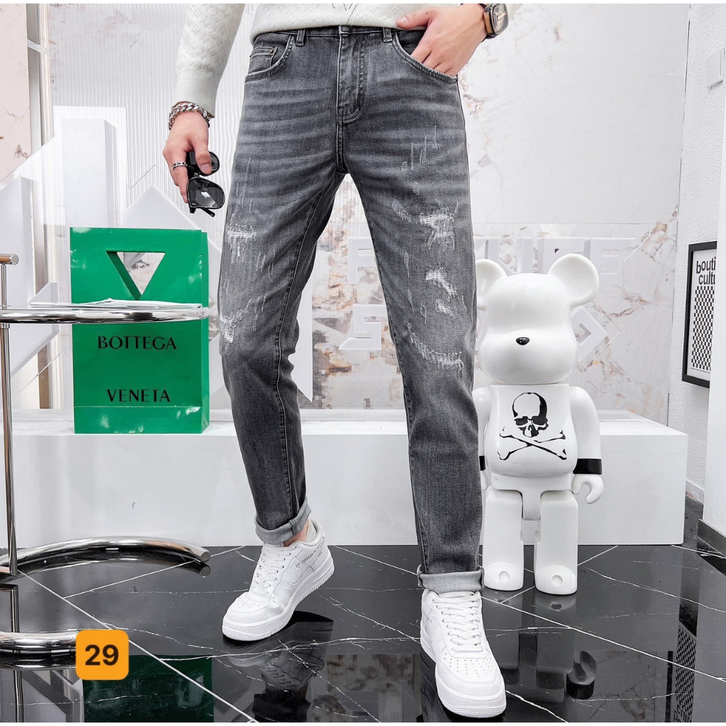 Quần jean nam chất bò co giãn, quần bò nam nhiều mẫu giá rẻ PN ms23