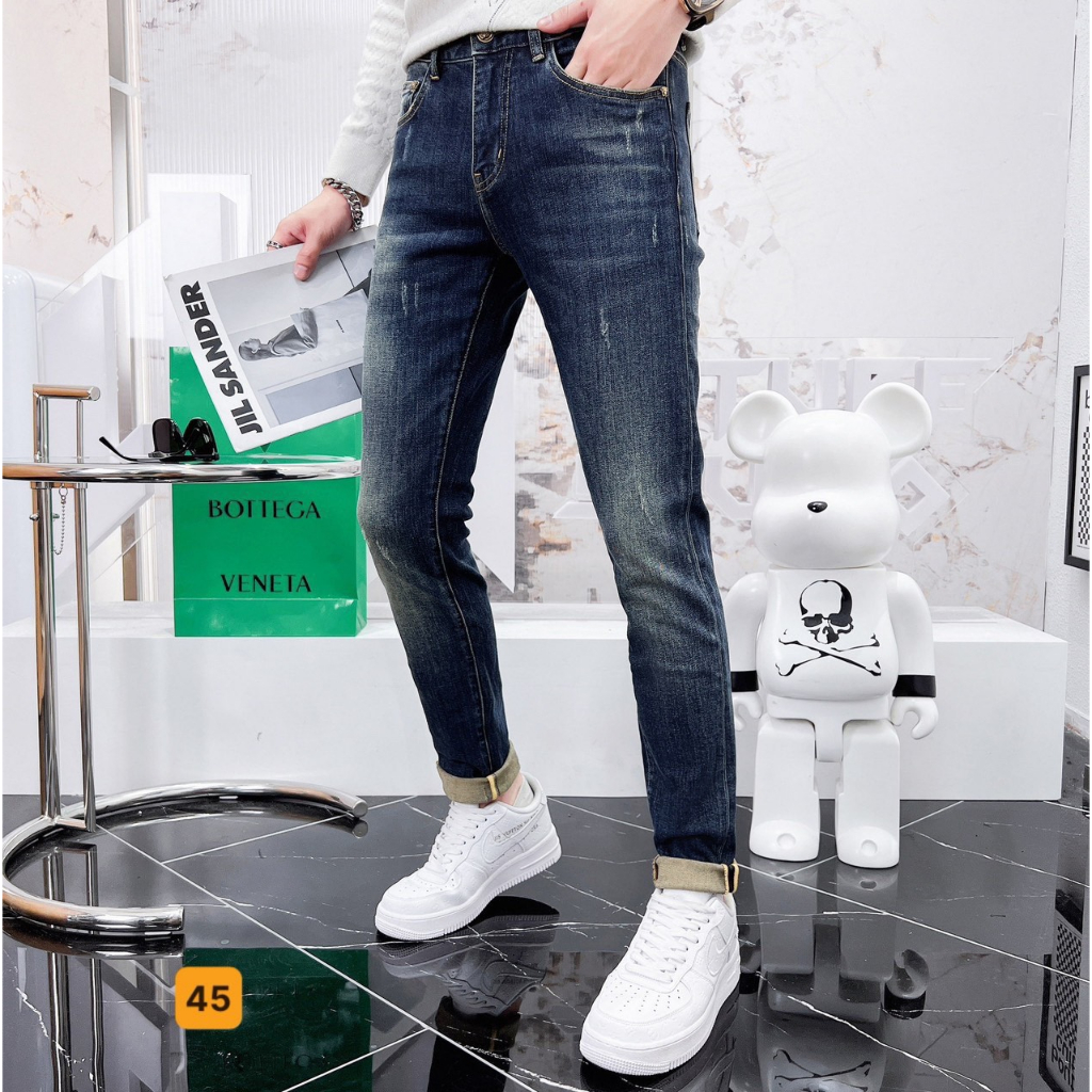 Quần jean nam chất bò co giãn, quần bò nam nhiều mẫu giá rẻ PN ms23
