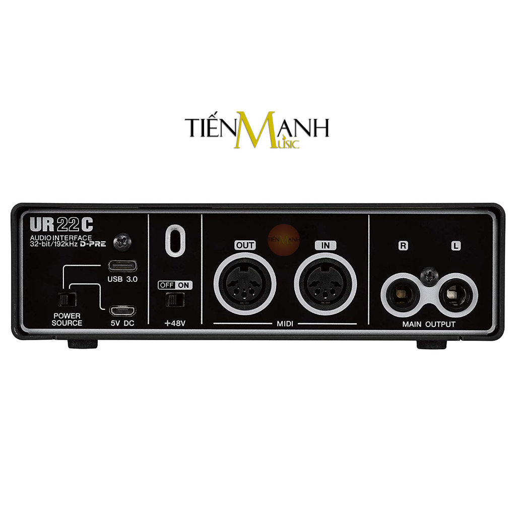 Soundcard Steinberg UR22C - Sound Card Bộ Thu Âm Thanh và Livestream USB 3.0 Audio Interface UR22