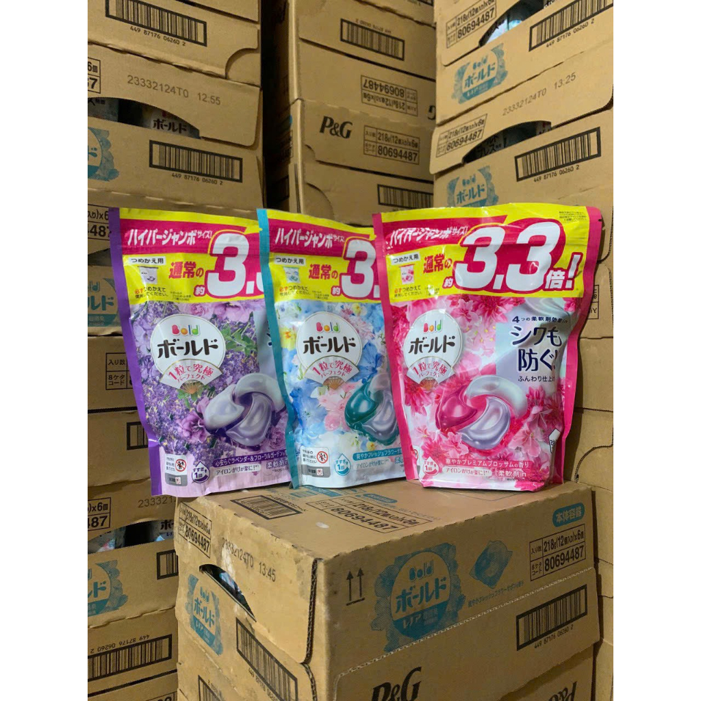 Viên Giặt Xả GELBALL BOLD 3D 36 Viên Nhật Bản