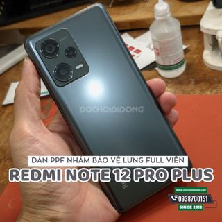 Miếng dán PPF Hydorgen Xiaomi Redmi Note 12 Pro Plus trong, nhám, đổi màu cao cấp