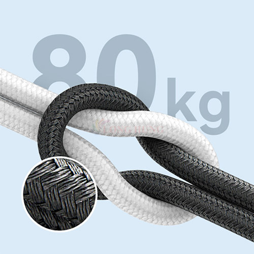 Cáp USB Type-C to Type-C Anker 322 Nylon Cable III 60W 0.9m A81F5/1.8m A81F6 - Hàng chính hãng