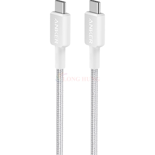 Cáp USB Type-C to Type-C Anker 322 Nylon Cable III 60W 0.9m A81F5/1.8m A81F6 - Hàng chính hãng