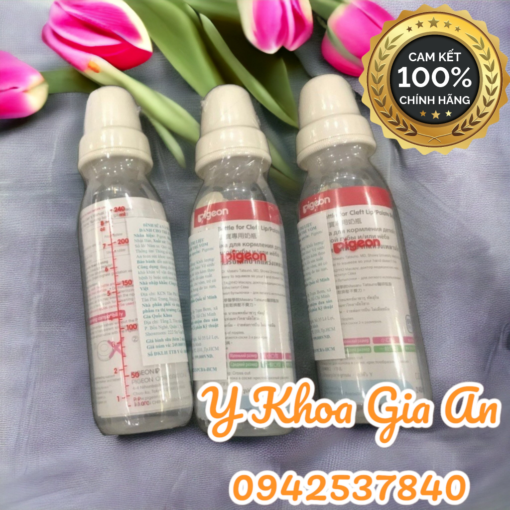 Bình sữa Pigeon chuyên biệt cho trẻ sứt môi, hở hàm ếch | Bình sữa Y Tế chuyên dụng cho bé, hỗ trợ điều trị