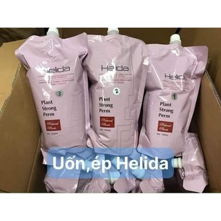 Uốn ép helida 2 trong 1 cặp 1000mlx2, ép cực bóng tóc, uốn căng sóng