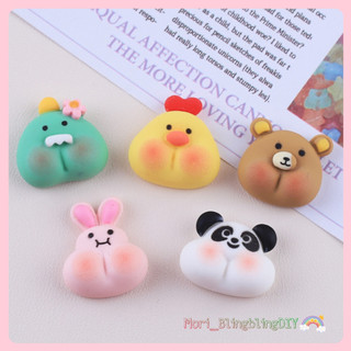 Phụ kiện charm hình động vật má bự dễ thương