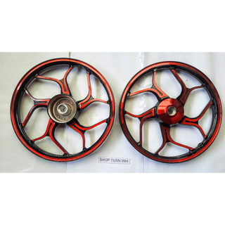 Cặp mâm kiểu Asio dùng cho xe Dream/ Wave/ Blade / Alpha thắng đùm