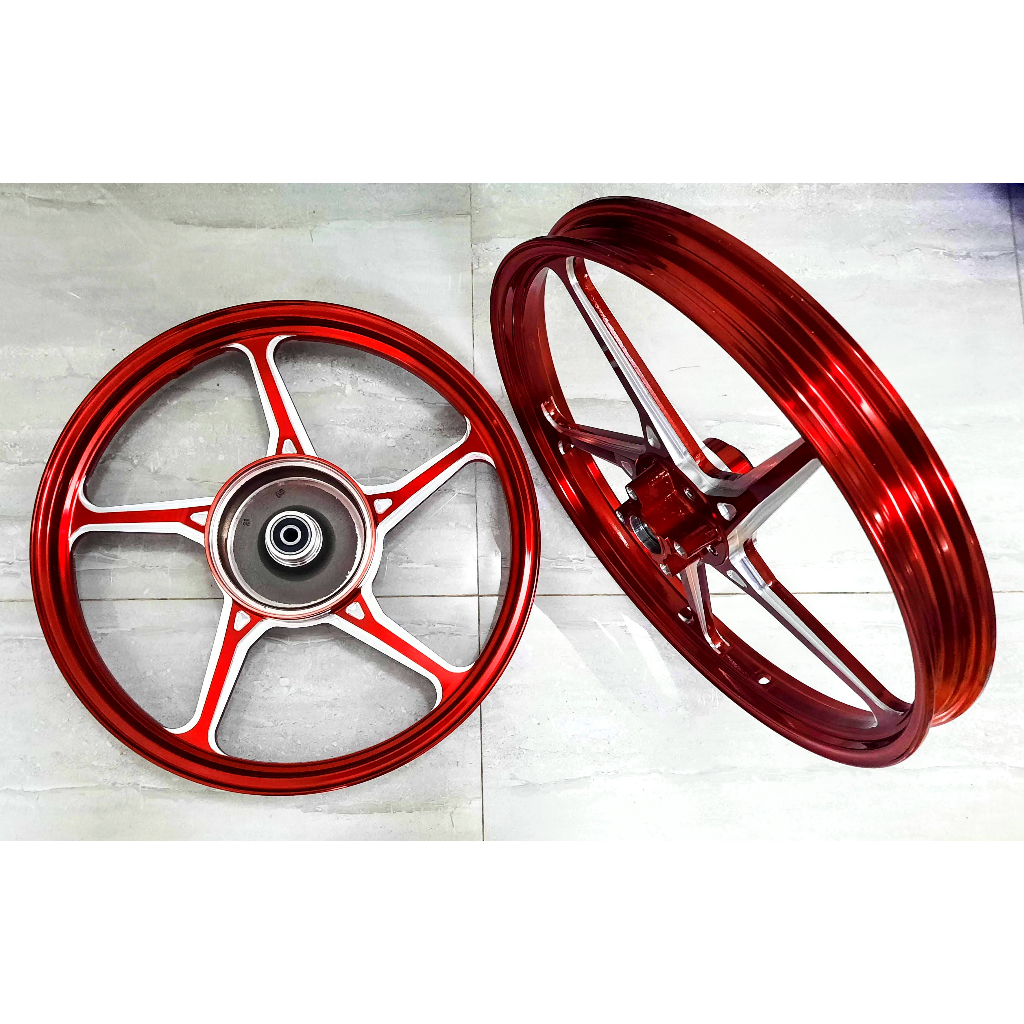 Mâm CNC AT racing cây xéo dùng cho xe Exciter 2005-2010/ Sirius/ Jupiter/ Taurus thắng đĩa bản 1.4 và 1.6